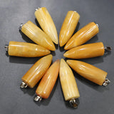 Rose Quartz Crystal Bullet Necklace Pendant 8Pcs