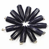 Rose Quartz Crystal Bullet Necklace Pendant 8Pcs