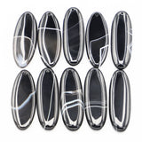 6Pcs Agate Necklace Pendants Reiki Charms Jewelry Accessories