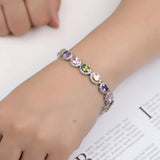 Charming Zirconia Bracelet Multicolors Choice Women Noble Jewelry
