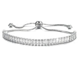Rectangle Zirconia Bracelet for Women Adjustable Fancy Gift