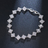 Classic Cubic Zircon Bracelet for Parties