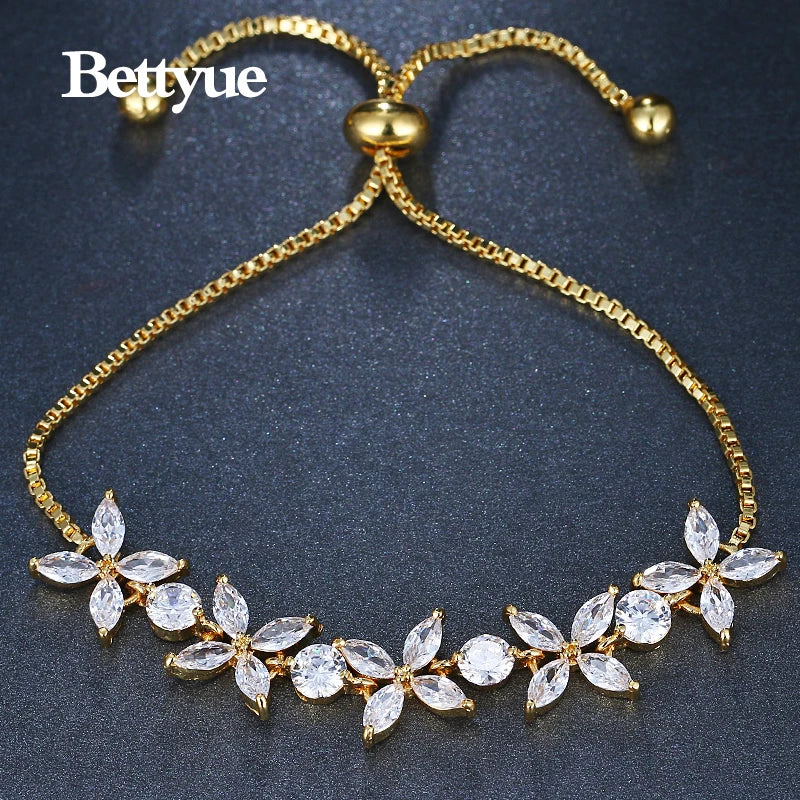 Delicate Arrival Bracelet Adjustable Size CZ Jewelry