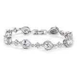 Waterdrop-shape Sparkling Bracelet for Female Charming Decoration