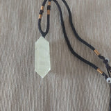 Unique Bi-Finished Quartz Lemon Pendant