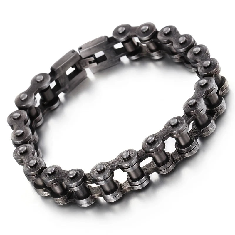 Men's Bicycle Chain Bracelet Titanium Steel
