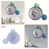 Bicycle Clock Silicone Mold for DIY Wall Hanging Decoration