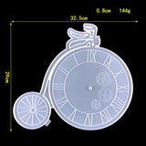 Bicycle Clock Silicone Mold for DIY Wall Hanging Decoration