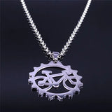 Bicycle Stainless Steel Pendant Necklace for Men Women