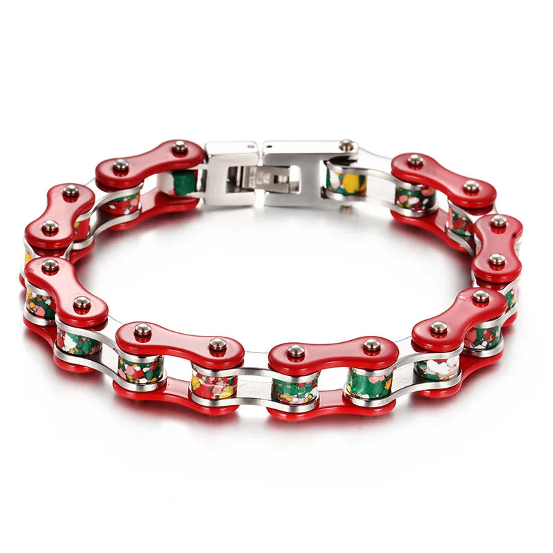 Bike Chain Men Bracelet Titanium Steel Jewelry