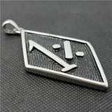 Big 1% Biker Pendant Stainless Steel Jewelry Band Party