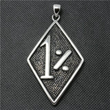 Big 1% Biker Pendant Stainless Steel Jewelry Band Party