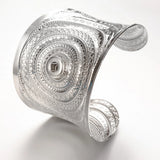 Big Exaggerated Flowers Arm Cuff Bangle For Women