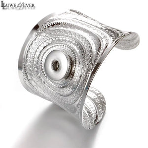 Big Exaggerated Flowers Arm Cuff Bangle For Women