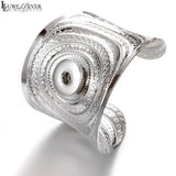Big Exaggerated Flowers Arm Cuff Bangle For Women