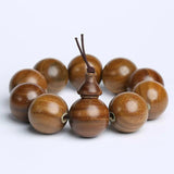 25mm Green Sandalwood Beads Buddhist Amulet Bracelet