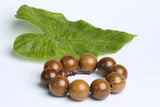 25mm Green Sandalwood Beads Buddhist Amulet Bracelet