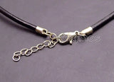 Red Cross Pendant Leather necklace - nec6153