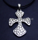 Red Cross Pendant Leather necklace - nec6153