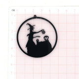 6pcs Skeleton Witch Acrylic Charms Set