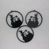 6pcs Skeleton Witch Acrylic Charms Set
