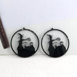 6pcs Skeleton Witch Acrylic Charms Set
