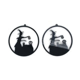 6pcs Skeleton Witch Acrylic Charms Set