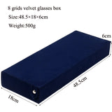 8 Slot Glasses Case Storage Display Holder Organizer
