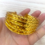 24k Ethiopian Bangle Dubai Bracelet African Accessories