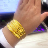 24k Ethiopian Bangle Dubai Bracelet African Accessories