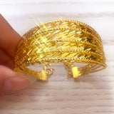 24k Ethiopian Bangle Dubai Bracelet African Accessories