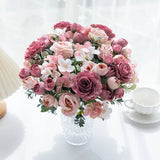 Large Silk Rose for Home DIY Craft Decoration Wedding Bouquet