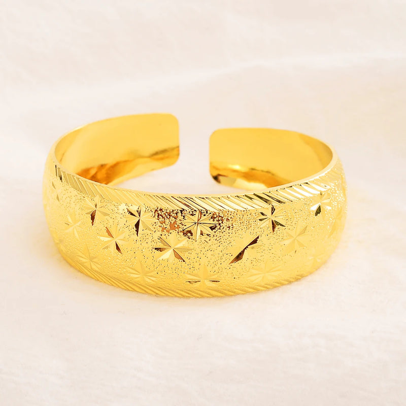 Big Bangles Dubai Africa Cuff Bracelets For Women Men Jewelry Accessories