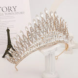 Baroque Crystal Wedding Crown for Brides Hair Accessories