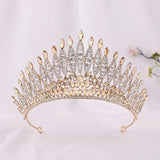 Baroque Crystal Wedding Crown for Brides Hair Accessories