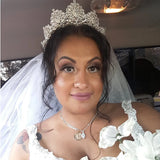 Baroque Crystal Tiaras Wedding Crown for Brides