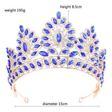 Baroque Crystal Tiaras Wedding Crown for Brides
