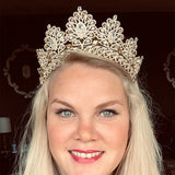 Baroque Crystal Tiaras Wedding Crown for Brides