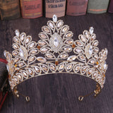 Baroque Crystal Tiaras Wedding Crown for Brides