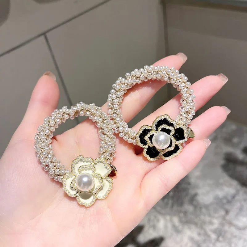 Vintage Woman Pearl Hair Hoop Hair Jewelry for Party