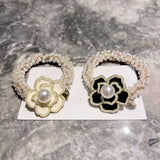 Vintage Woman Pearl Hair Hoop Hair Jewelry for Party