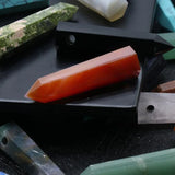 Pink Quartz Necklace Amulet Natural Stone Reiki Healing
