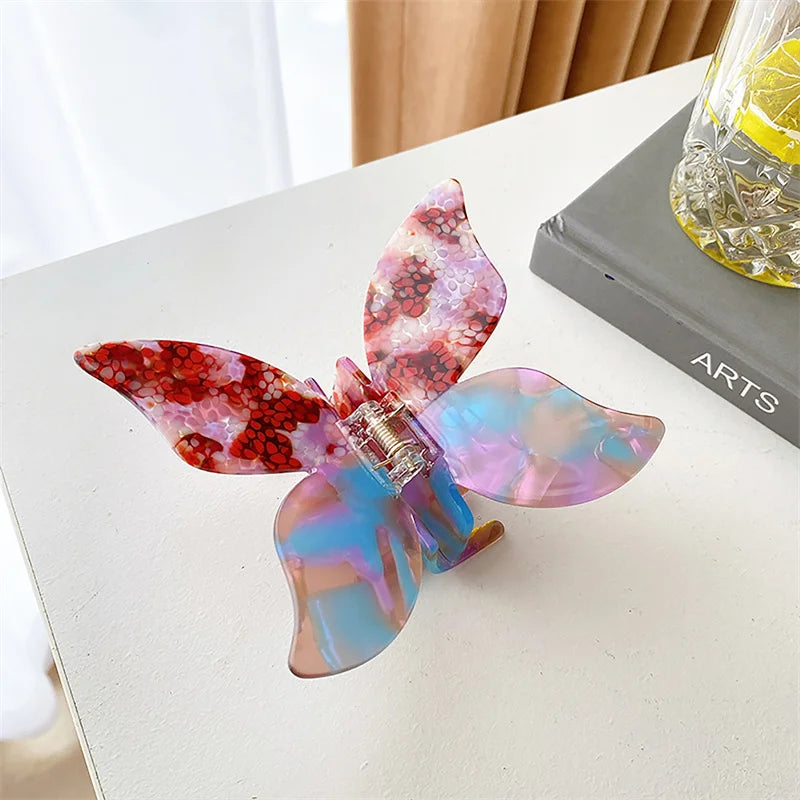 Acetic Acid Shark Clip Girly Ponytail Claw Hair Accessories