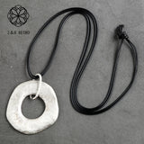 Geometric Chain Necklace Goth Metal Vintage Unisex Statement Pendant