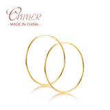 Big Circle 50mm Hoop Earrings for Women 925 Sterling Silver Hyperbole A30