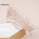 Rhinestone Tiara Crown for Women Crystal Bride Wedding Hair Jewelry