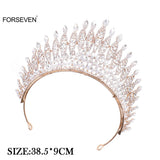 Rhinestone Tiara Crown for Women Crystal Bride Wedding Hair Jewelry