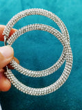 Crystal Circle Hoop Earring For Women - Party Jewelry