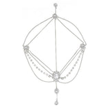 Crystal Gem Forehead Headpiece Bride Wedding Hair Accessories Women Boho Tiara