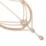 Crystal Gem Forehead Headpiece Bride Wedding Hair Accessories Women Boho Tiara